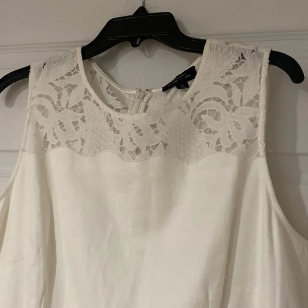 Tahari Arthur S. Levine Ivory Lace Midi Dress - Picture 4 of 8